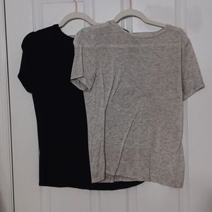 black and grey tees